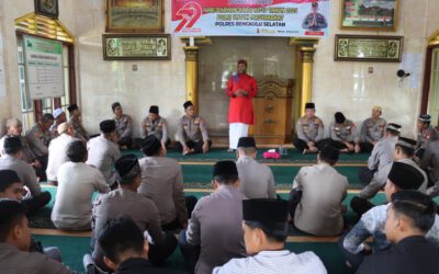 Dalam Rangka Hut Bhayangkara Ke-79, Polres Bengkulu Selatan Gelar Dzikir Dan Doa Bersama