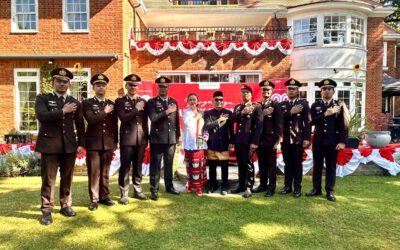 Perwira Polri Penerima Beasiswa LPDP Ikuti Upacara HUT RI ke-80 Di London