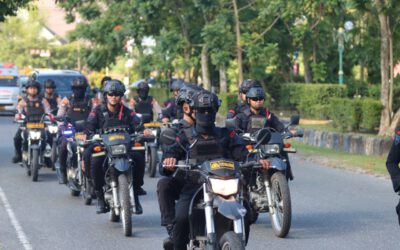 Pastikan Kamtibmas Kondusif Pasca Demo, Kapolda Kalteng Patroli Bersama Forkopimda