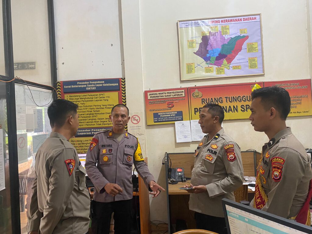 Polres Bengkulu Selatan Terima Supervisi Layanan 110, Pamapta dan Aplikasi DORS Polda Bengkulu